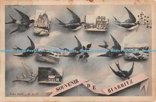 R370649 Souvenir de Biarritz E L D Postkarte 1930