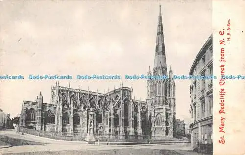 R370680 St Mary Redcliffe Church from N E H B 1907