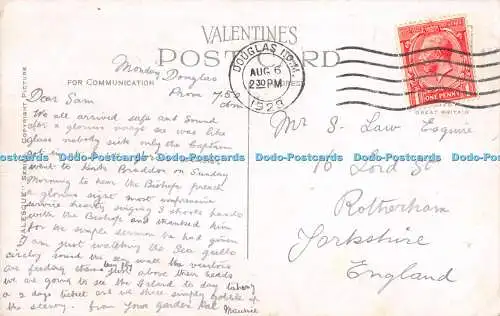 R368959 Promenade Douglas I O M 82226 Valesque Serie Valentines 1928