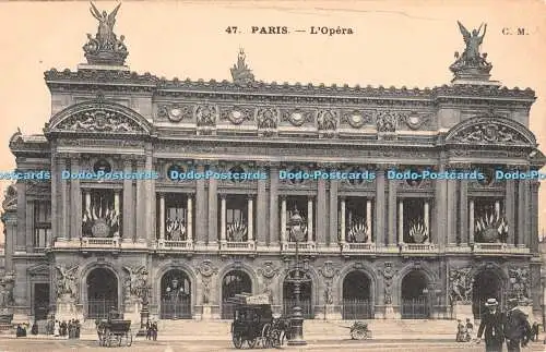 R370693 Paris L Oper C M Postkarte