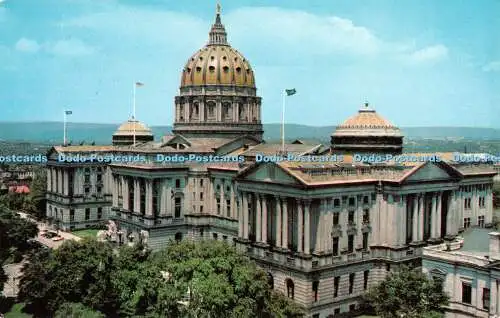 R365858 Pa Harrisburg Main Capitol Building J B Hoffman Curteichcolor Kodachrome