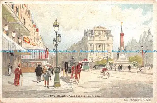 R365871 Bruxelles Place de Brouckere J L Goffart