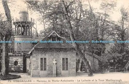 R370724 Versailles Hameau de Marie Antoinette La Laiterie et la Tour Marlborough