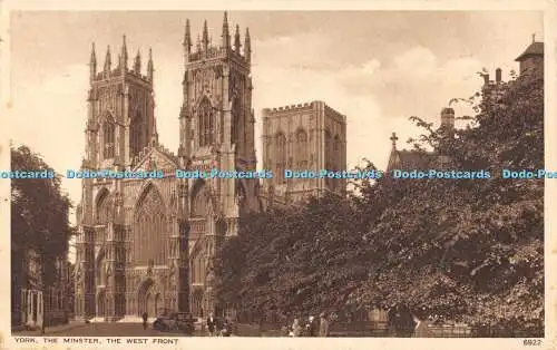 R369009 York The Minster The West Front 6922 Walter Scott Edwin Story