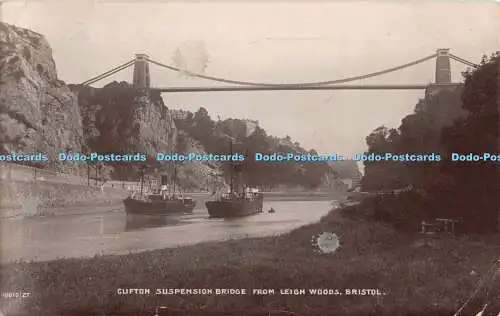 R365905 Bristol Clifton Hängebrücke aus der Leigh Woods Burgess Bee Serie