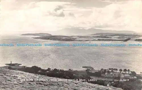R365907 Large The Hills of Arran from Above Haylie Brae Valentine RP 1962