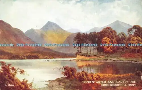 R365909 Derwentwater and Causey Pike from Broomhill Point Valentine Art Farbe E