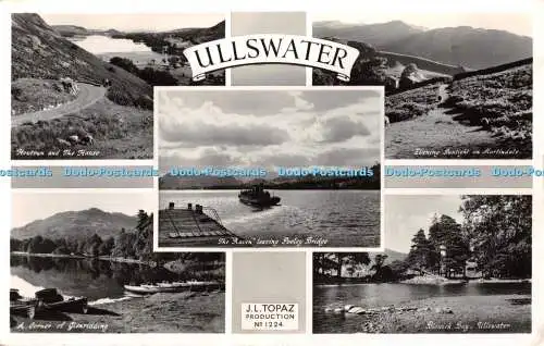 R365913 Ullswater Howtown and The Haus Abendsonnenlicht auf Martindale J L Topas