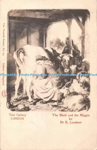 R367450 London Tate Gallery Das Dienstmädchen und die Elster von Sir E Landseer Der Schraubenschlüssel