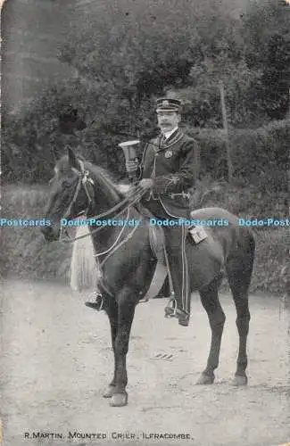 R367461 Ilfracombe R Martin Mounted Crier G K Bolam 1908