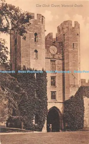 R370807 Warwick Castle The Clock Tower W H S L Tritone Art series No 1025