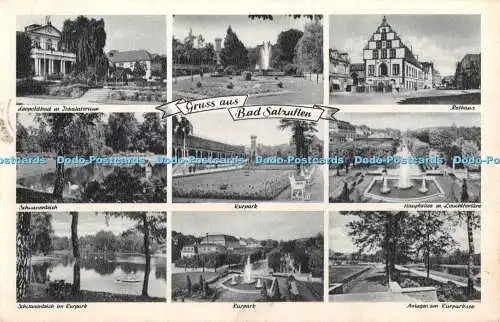 R367511 Gruss aus Bad Salzuflen Kurpark Rathaus 50 Jahre Cramers Kunstanstalt K