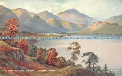 R370872 The Head of Loch Lomond Looking North Valentine Art Farbe Edward H Thom