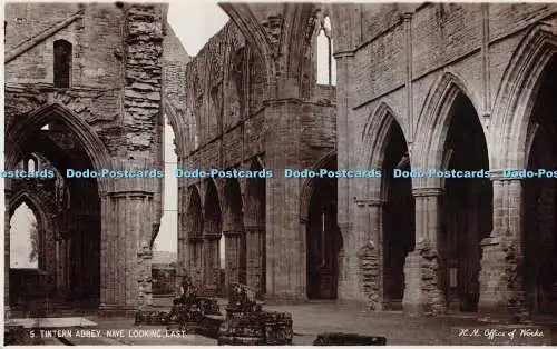 R370883 Tintern Abbey Nave Looking East H M Office of Works