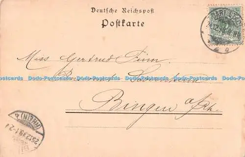 R367592 Rheinstraße Gruss aus Darmstadt Rommler und Jonas Papierhaus Elbert Dar