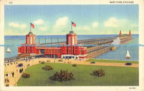 R369264 107 Navy Pier Chicago Curteich C T Art Colortone 1943