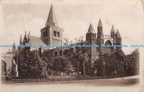 R371009 Rochester Cathedral J Welch Postkarte