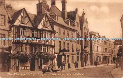 R371012 Cirencester The Fleece Hotel and Bingham Library W Dennis Moss The Cecil