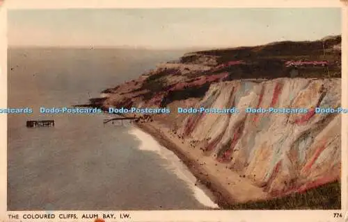 R371030 I W Alum Bay The Coloured Cliffs Dean The Bay Serie 1939