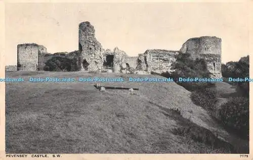 R371053 Pevensey Castle S W J Salmon Gravure Style