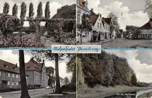 R371122 Rosenstadt Pinneberg Damm Rosengarten An der Mühlenau Ernst Herold 1955