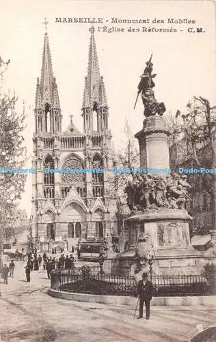 R367832 Marseille Monument des Mobiles et l Eglise des Reformes C M