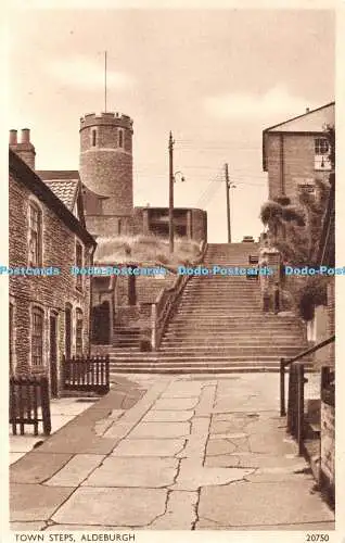 R367846 Aldeburgh Town Steps J Salmon Postkarte