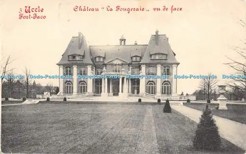 R369442 3 Uccle Fort Jaco Chateau La Fougeraie vu de face Phototypie M Marcovici