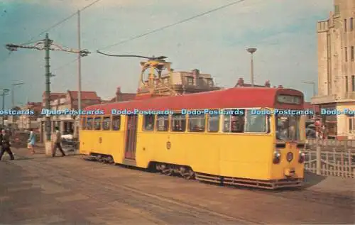 R371208 Blackpool Einmann Straßenbahn Nr. 5 Straßenbahnen Nr. 4 Transport Verlag J A