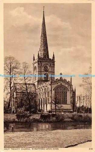 R367906 Stratford Upon Avon Holy Trinity Church H J Busst Foto Postkarte