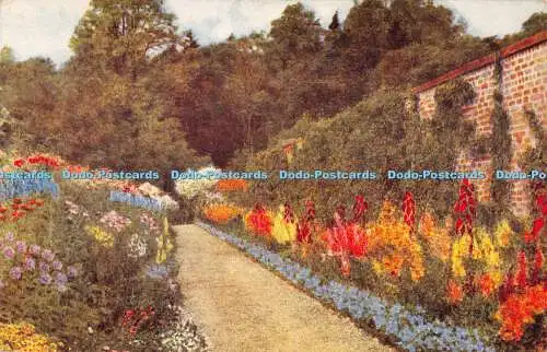 R369495 Blumen Gemälde Lachs Postkarte 4074