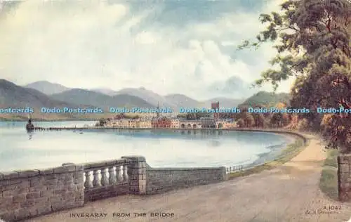 R371234 Inverary from the Bridge Valentine Art Farbe Edward H Thompson