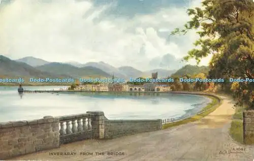 R371237 Inveraray from the Bridge Valentine Art Farbe Edward H Thompson