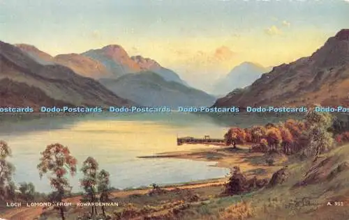 R371238 Loch Lomond von Rowardennan Valentine Art Farbe Edward H Thompson