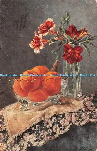 R367933 Orange Blumen und Früchte S Hildesheimer Nr 5265 M Rechnung