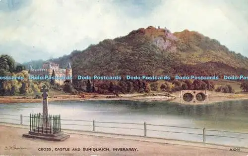 R371252 Inveraray Cross Castle und Duniquaich Valentine Art Farbe Edward H Thom