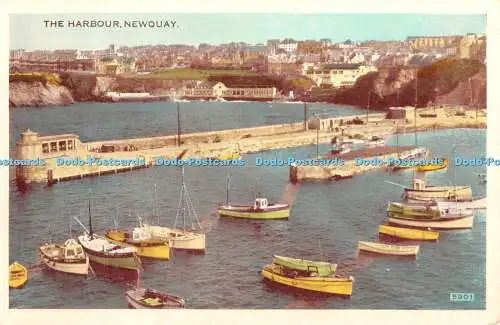 R371268 Newquay The Harbour D Constance RP 1964