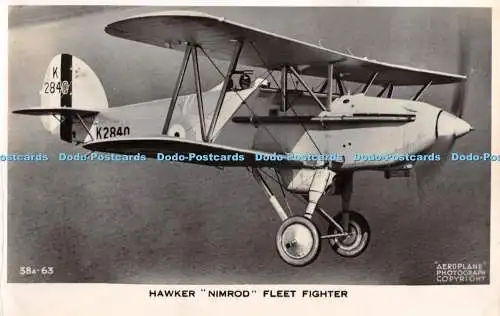 R369596 38A 63 Hawker Nimrod Fleet Fighter Aeroplane Valentines RP