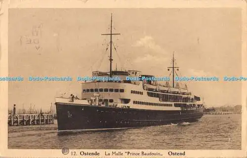 R369605 Albert 12 Ostende La Malle Prince Baudouin Ostende A Dohmen