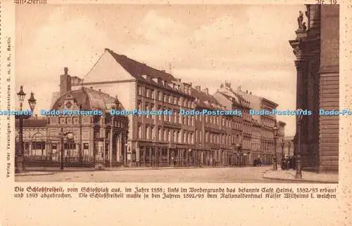 R371343 Alt Berlin Die Schlossfreiheit vom Schlossplatz im Jahre 1888 Kunstansta