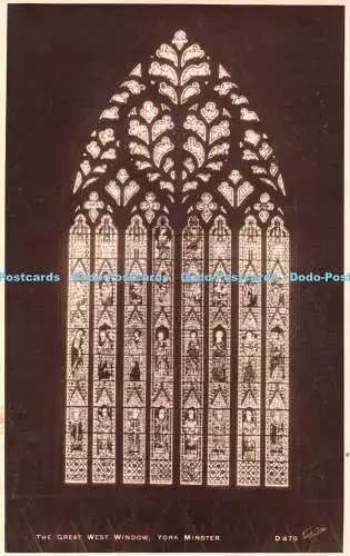 R368049 York Minster The Great West Window Walter Scott RP