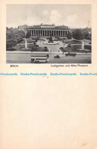 R368065 Berlin Lustgarten und Altes Museum I W B Lichtdruck Extra Nr 72