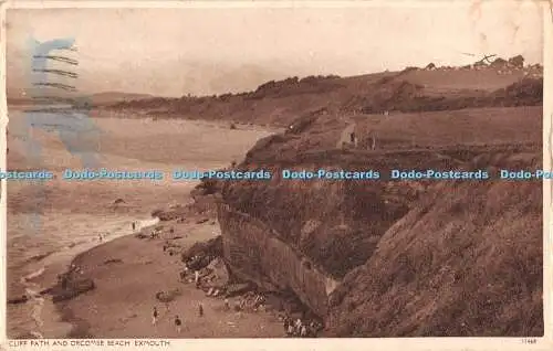 R371375 Exmouth Cliff Path and Orcombe Beach 1947