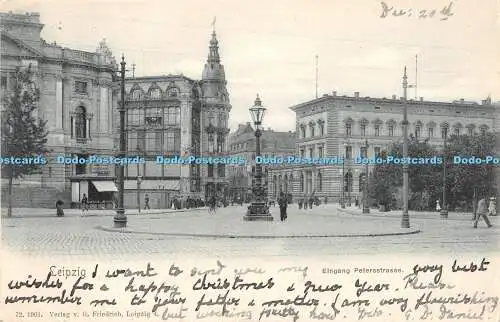 R371407 Leipzig Eingang Petersstraße G Friedrich 1902