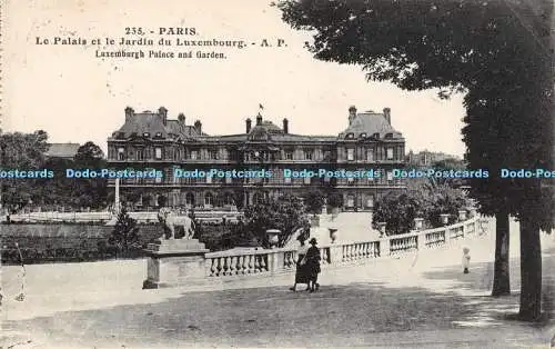 R369672 235 Paris Le Palais et le Jardin du Luxembourg A P Luxemburgh Palace und