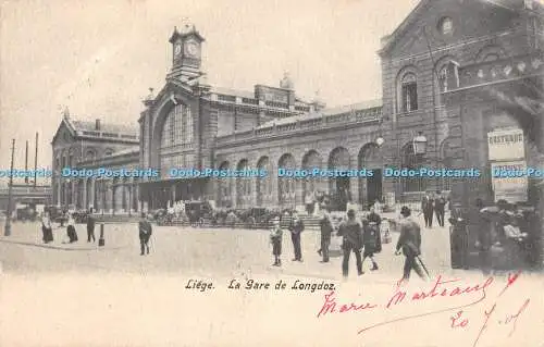 R371419 Lüttich La Gare de Longdoz Postkarte