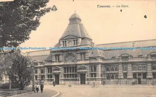 R371420 Tournai La Gare P B Postkarte