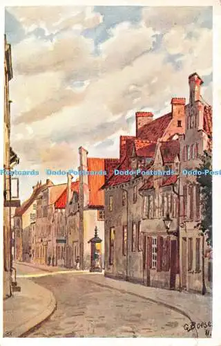 R368112 Lübeck Rosenstraße Kunstverlag Nohring G Boese