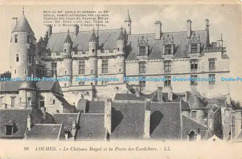 R369687 80 Loches Le Chateau Royal et la Porte des Cordeliers LL Levy et Neurdei