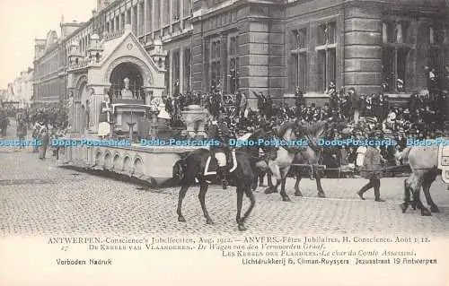 R371423 Anvers Fetes Jubilaires H Conscience Aout 1912 H Climan Ruyssers